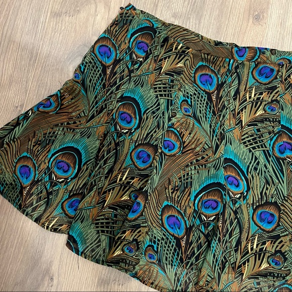 SMYM Peacock Skater Skirt - Picture 2 of 4